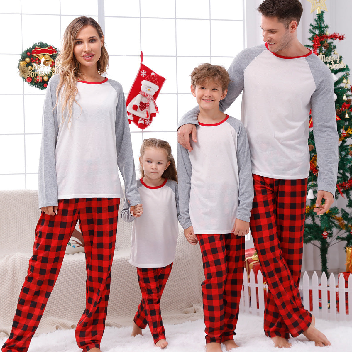 Parent-child Homewear Clothes Christmas Homewear Parent-child Suit