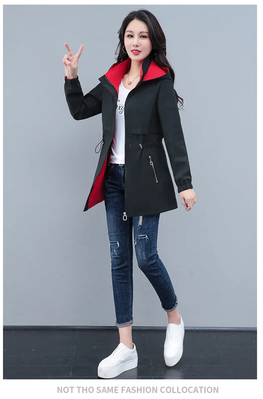 Removable Cap Plus Size Fashion Loose Top