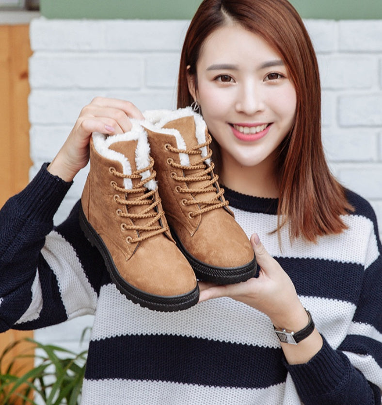 Trend Women Vulcanized Shoes Artificial Plush