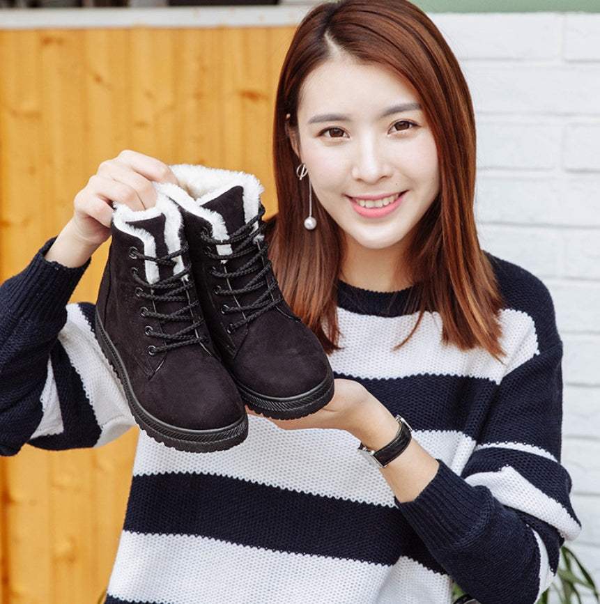 Trend Women Vulcanized Shoes Artificial Plush