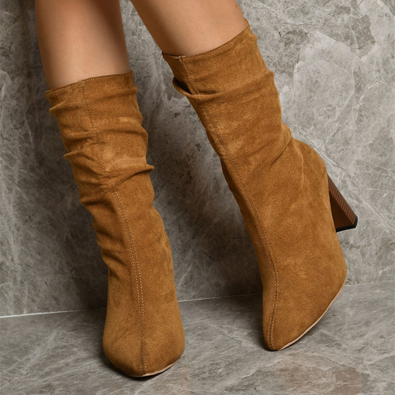 Long Boots New Fashion Trendy Solid Shoes For Party Lady