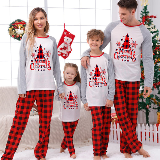 Parent-child Homewear Clothes Christmas Homewear Parent-child Suit